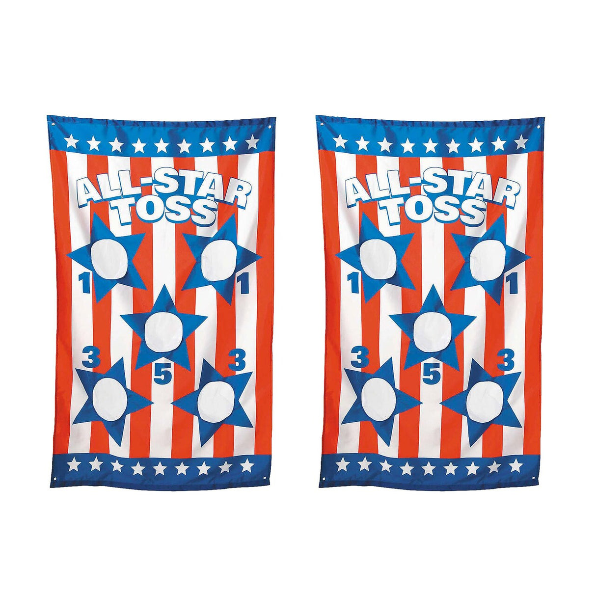 35" x 55" Patriotic Stars & Stripes Bean Bag Toss Game Set 5 Pc.