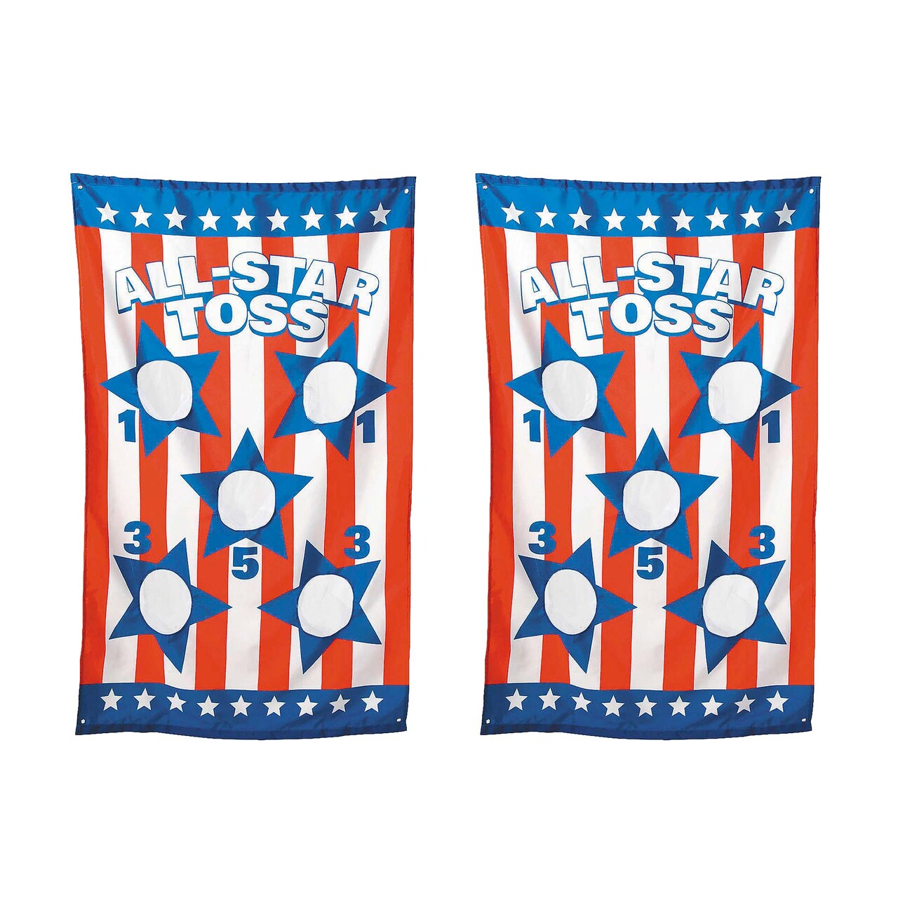 35" x 55" Patriotic Stars & Stripes Bean Bag Toss Game Set 5 Pc.