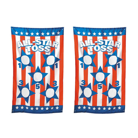 35" x 55" Patriotic Stars & Stripes Bean Bag Toss Game Set 5 Pc.