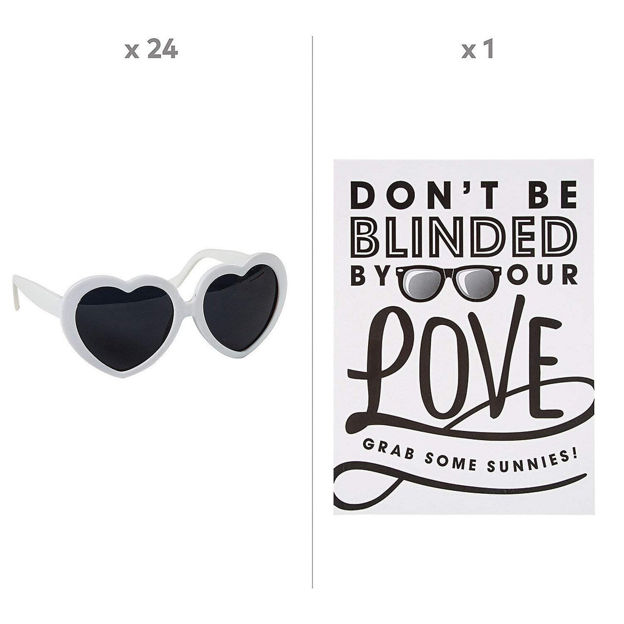 Adults Wedding Sunglasses Favor Kit – Set for 24