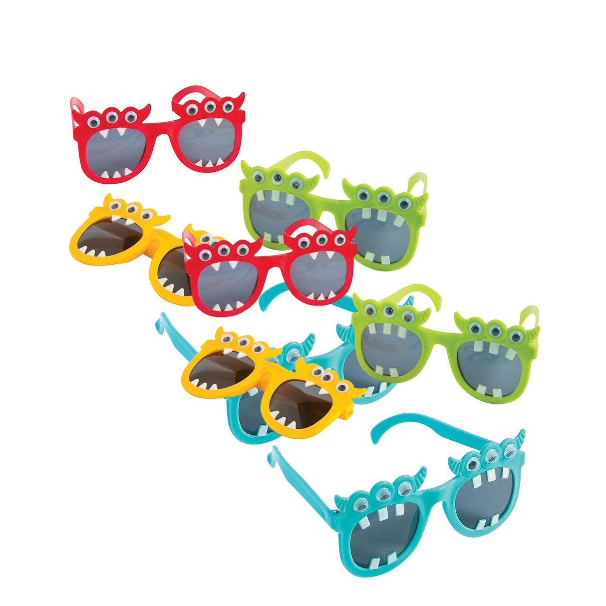 Colorful Kids Monster Sunglasses - 12 Pc. for Halloween Fun