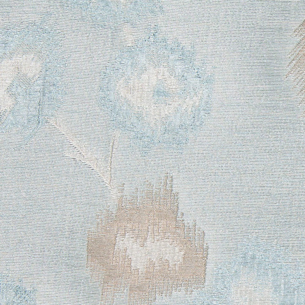 Spa/Beige Soft Floral Satiny Brocade
