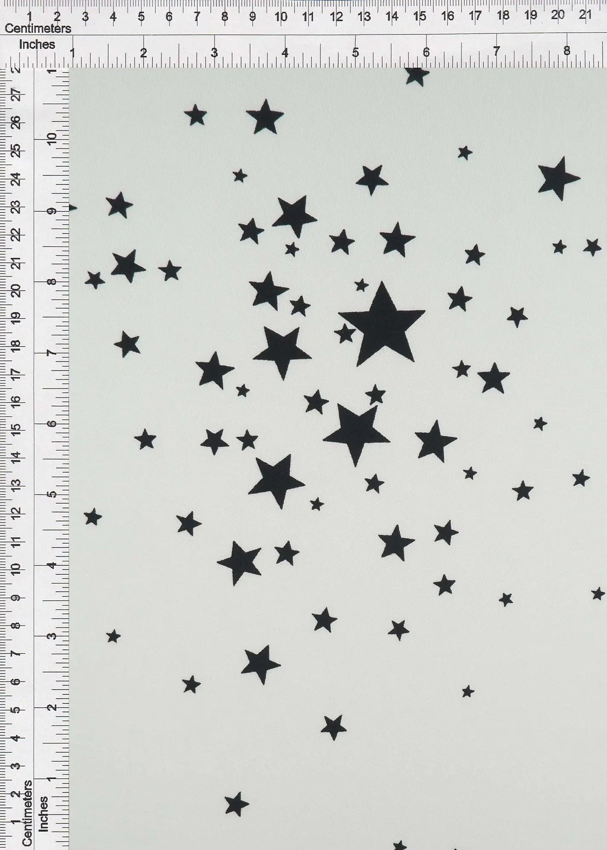 1 Yard Star Print DTY Brushed Knit Fabric Soft Stretch Polyester Spandex 58/60 Inches Wide
