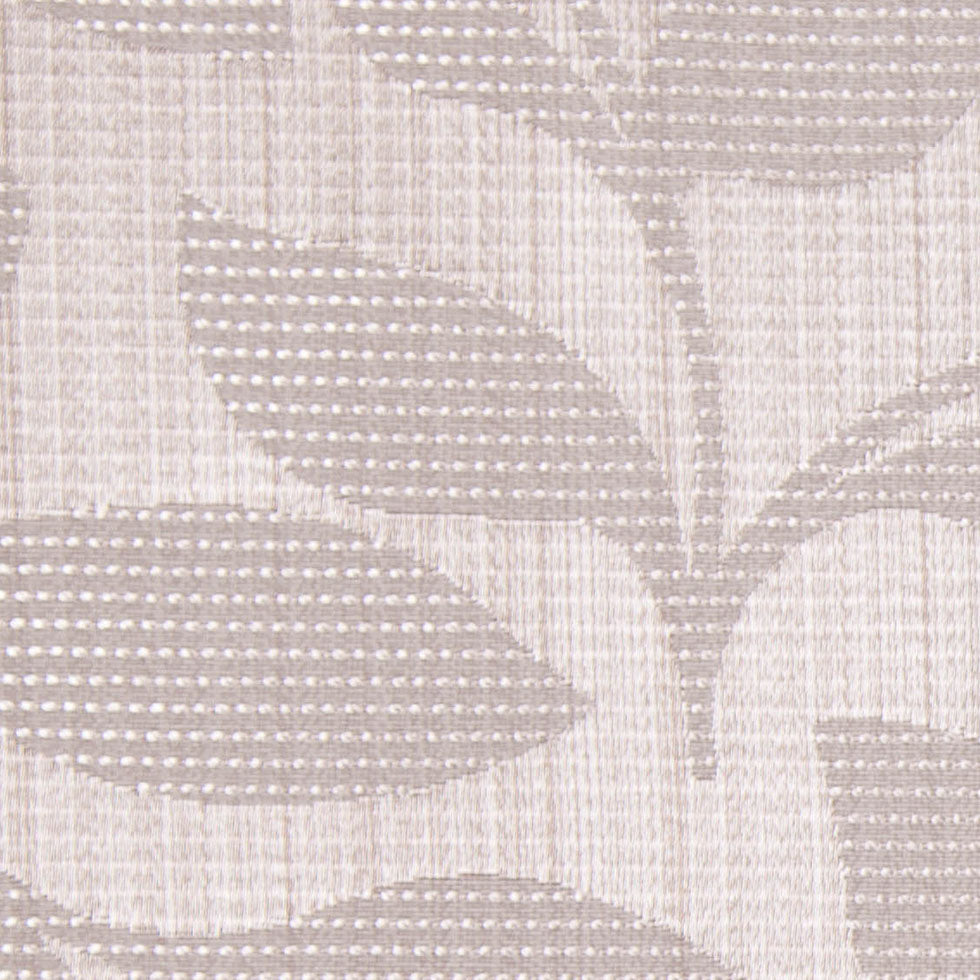 Taupe Satiny Woven Leaves Jacquard