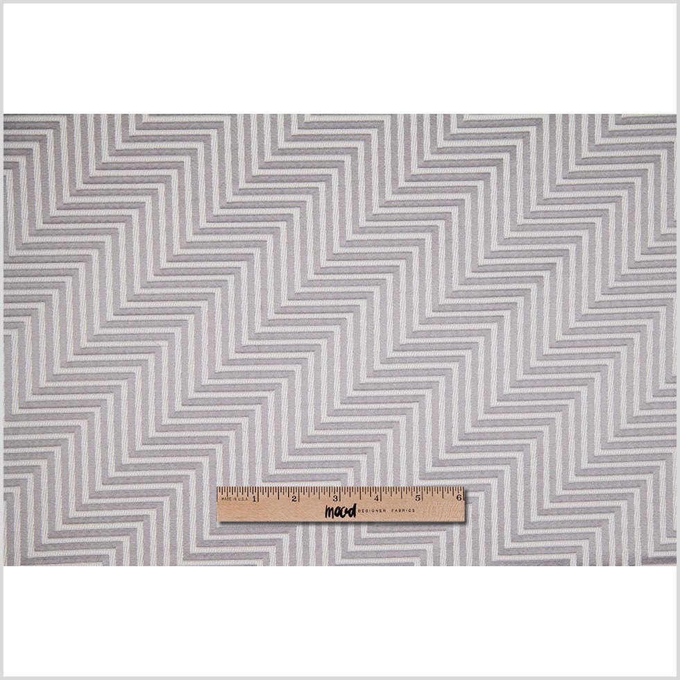 Silver Diagonal Herringbone Jacquard