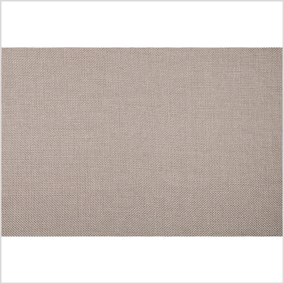 Beige Linen-Like Solid Woven