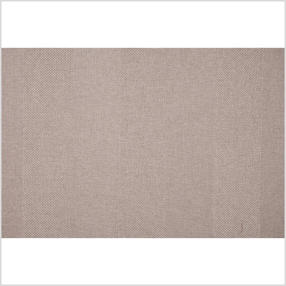 Beige Wides Stripes Linen-Like Woven