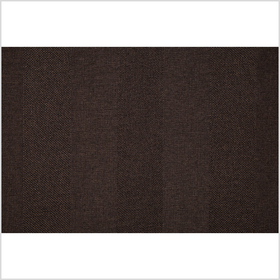 Brown Wides Stripes Linen-Like Woven