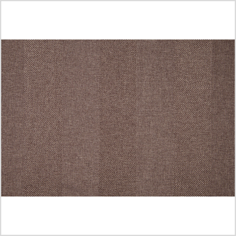 Coffee Wides Stripes Linen-Like Woven
