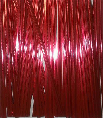 Red Metallic Twist Ties - 100 Pack