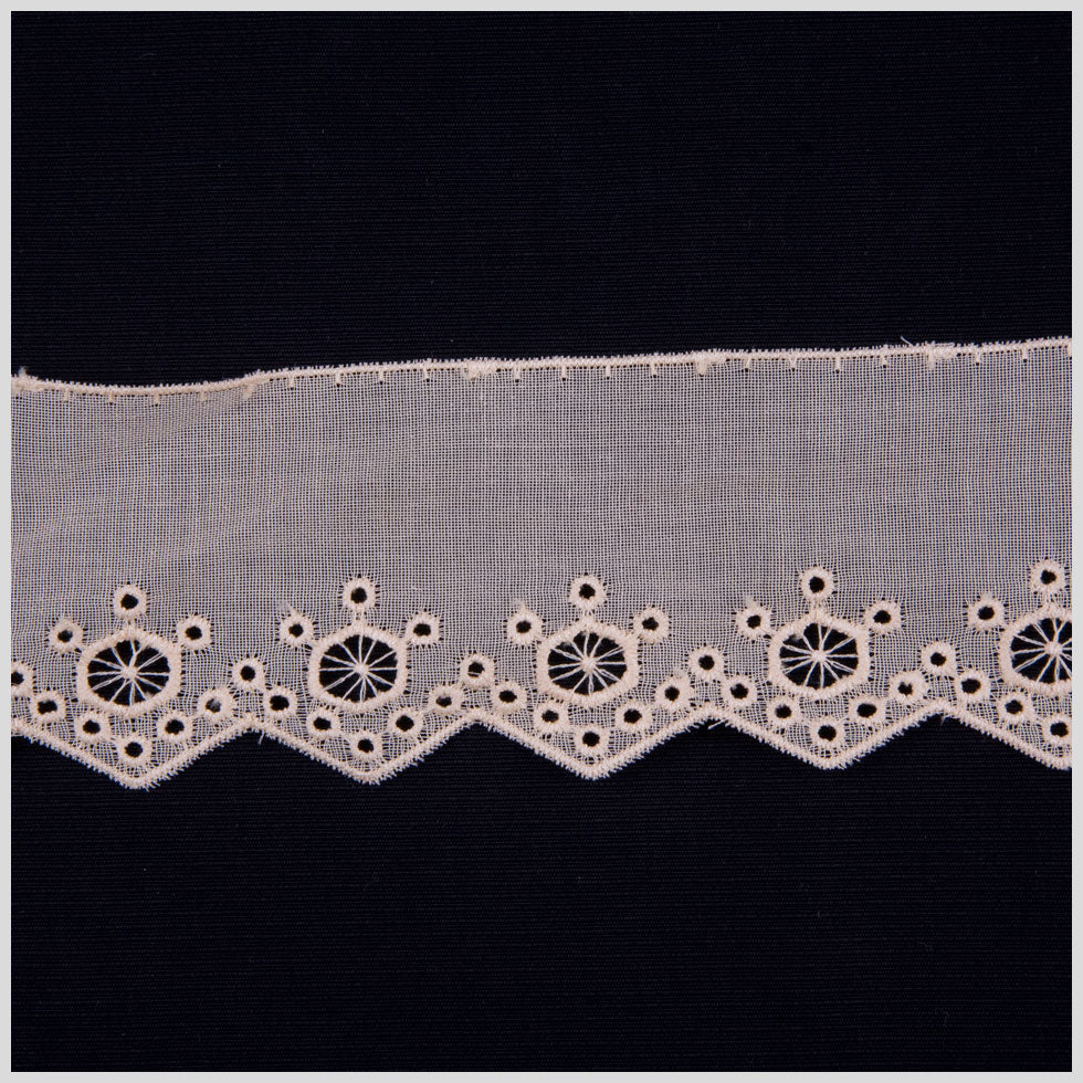 2" Peach Eyelet Lace