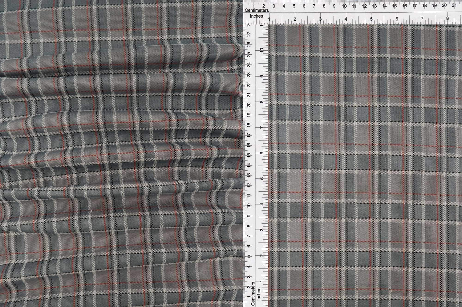 Cozy Double Knit Jacquard Plaid Fabric Stretch Polyester Rayon 58/60 Inches Wide