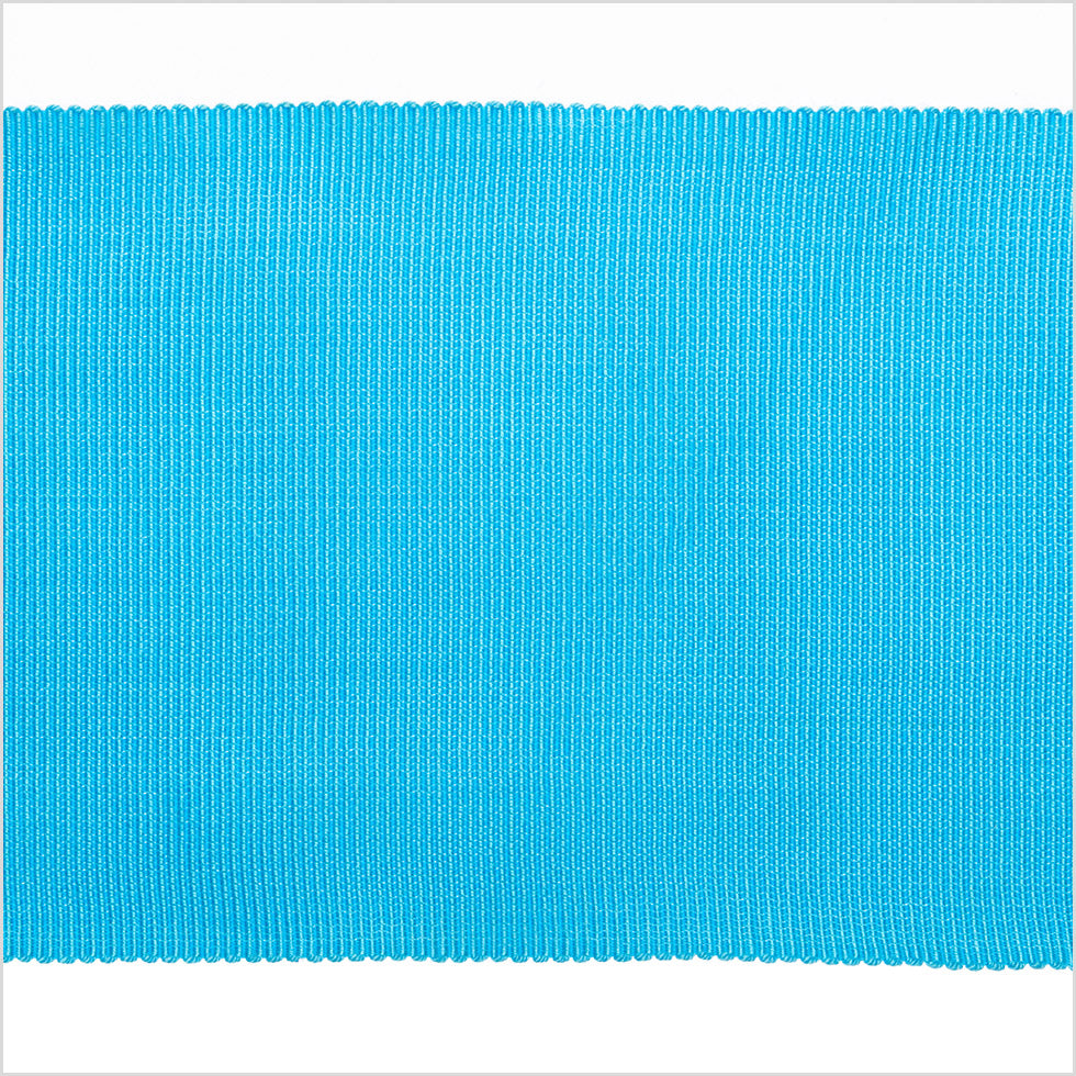 3" Turquoise Rayon Petersham Grosgrain Ribbon