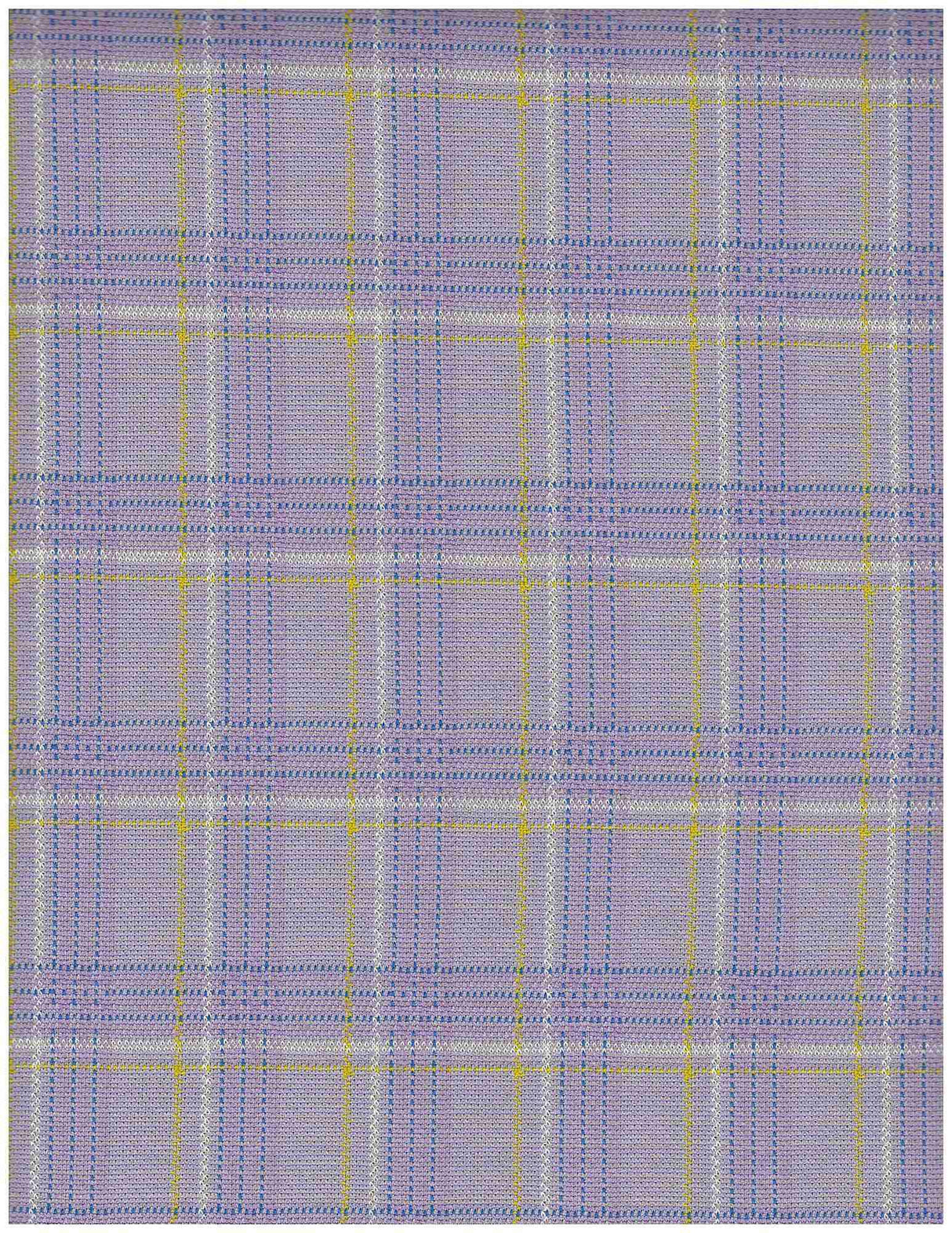 1 Yard Stretch Double Knit Jacquard Plaid Fabric Polyester Rayon Blend 58/60 Inches Wide
