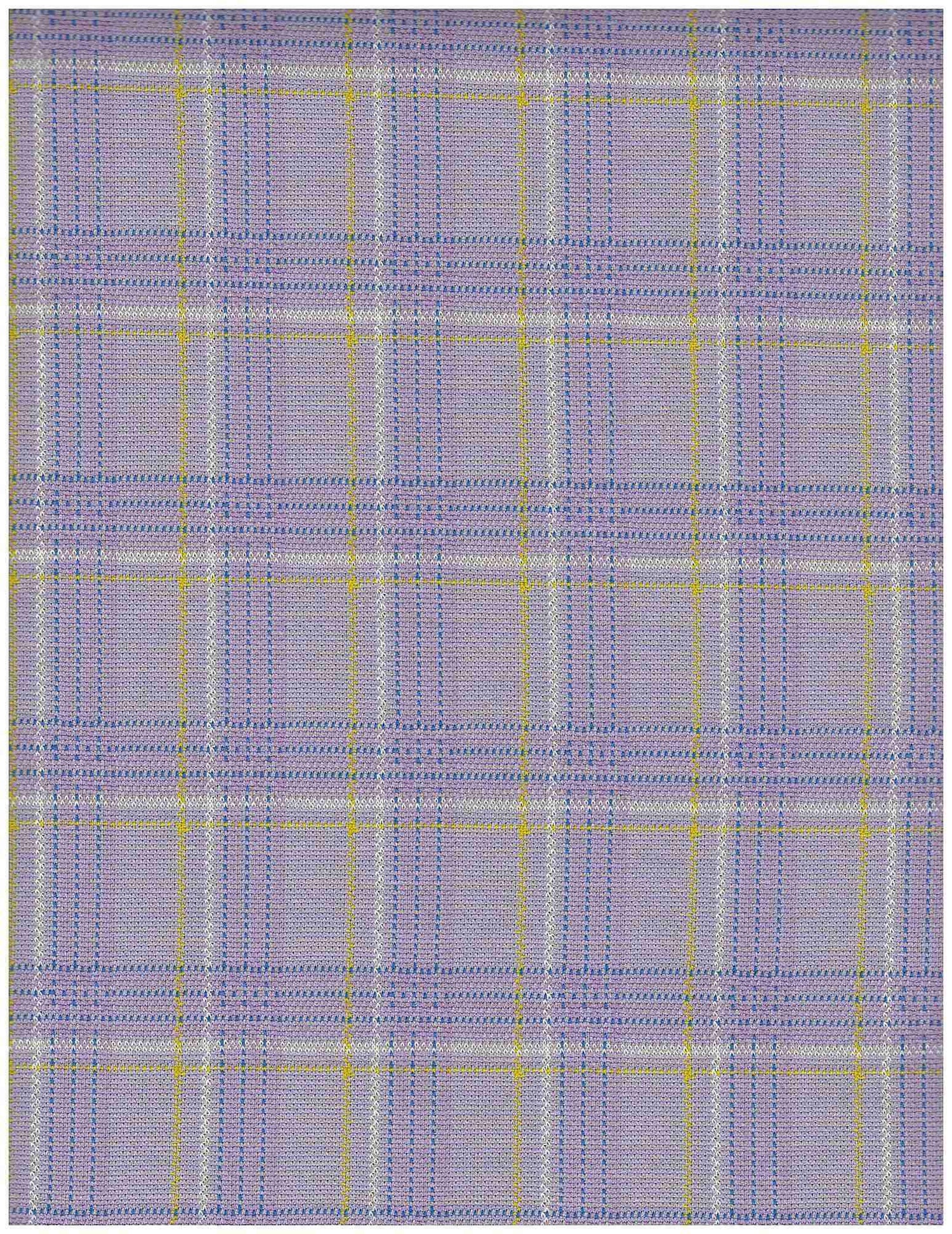 1 Yard Stretch Double Knit Jacquard Plaid Fabric Polyester Rayon Blend 58/60 Inches Wide