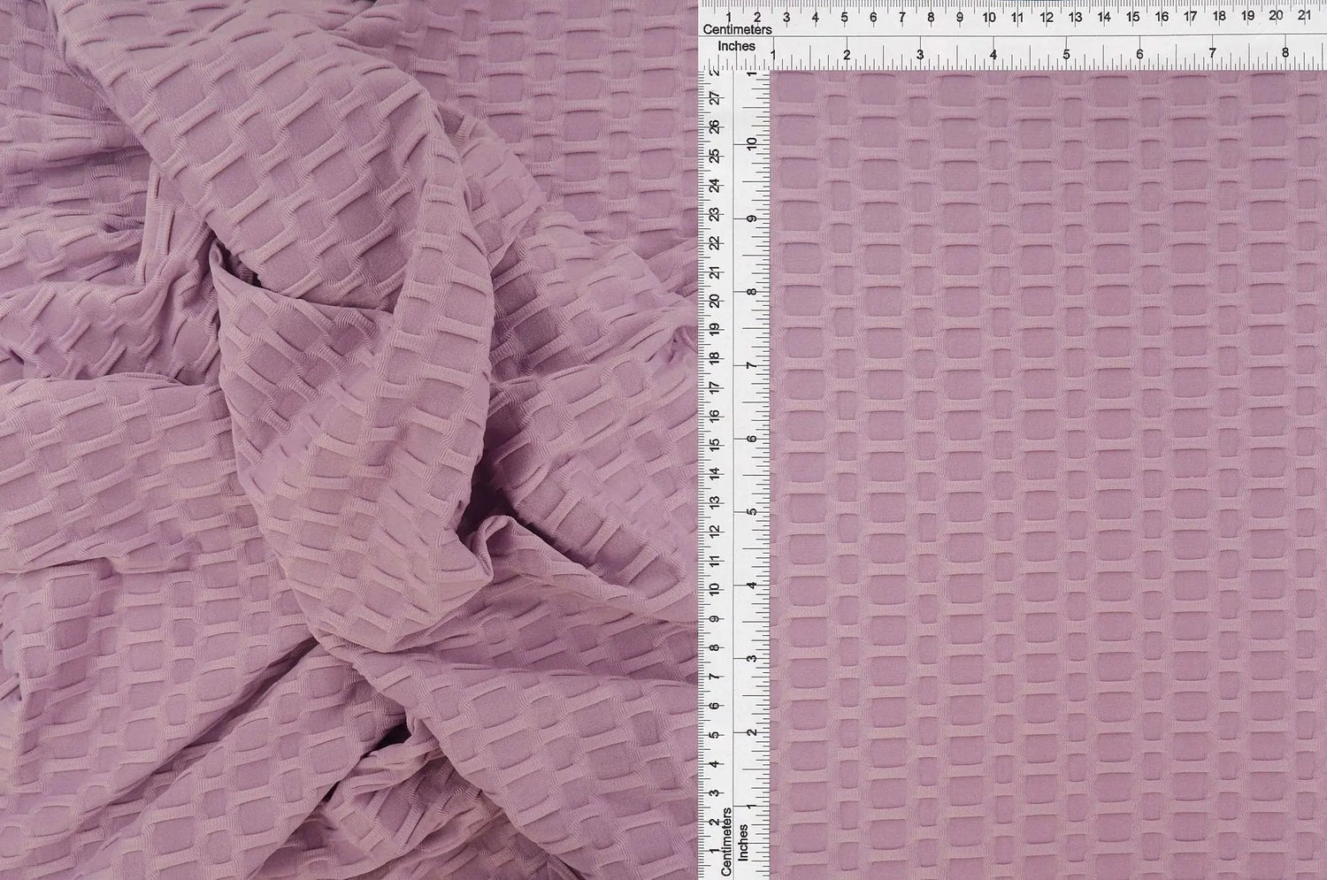 Honeycomb Knit Jacquard Solid Fabric Stretch Polyester Spandex 58/60 Inches Wide