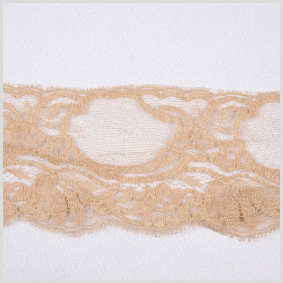 2" Beige Floral Lace