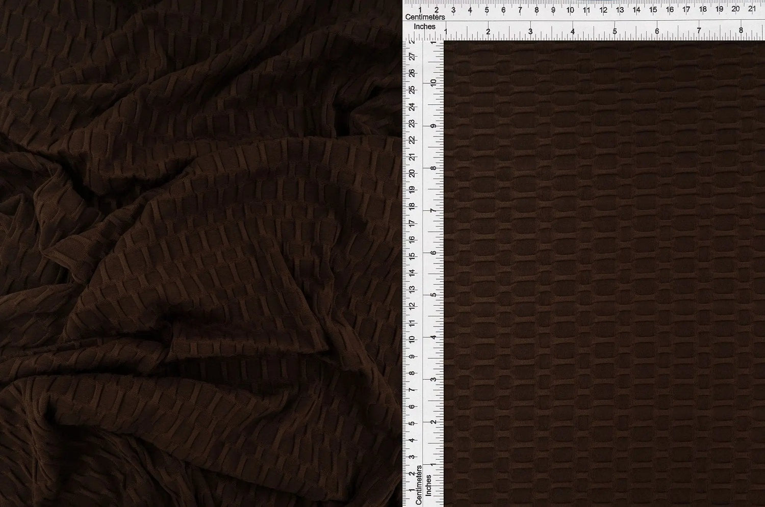 1 Yard Polyester Spandex Honeycomb Knit Solid Fabric 58/60" Width