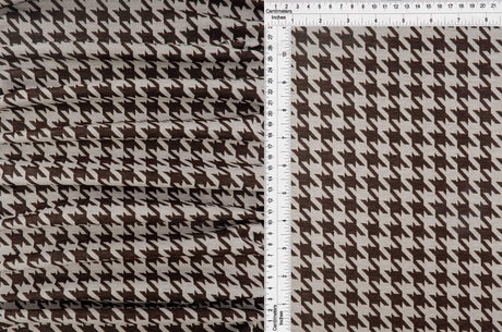 Herringbone Knit Jacquard Houndstooth Fabric Stretch Polyester Spandex 58/60 Inches Wide