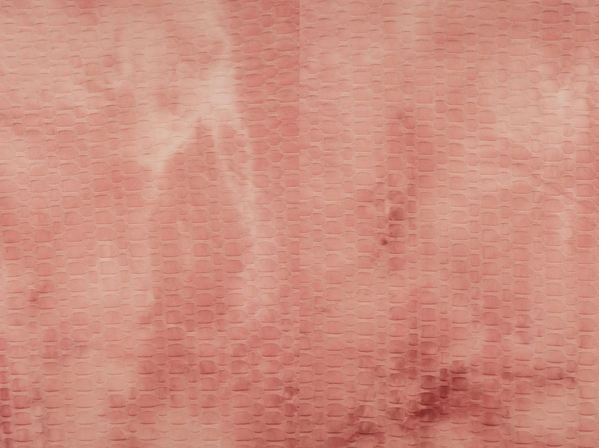 Honeycomb Knit Real Tie Dye Jacquard Fabric 1 Yard Soft Stretch Textured 58/60" Wide