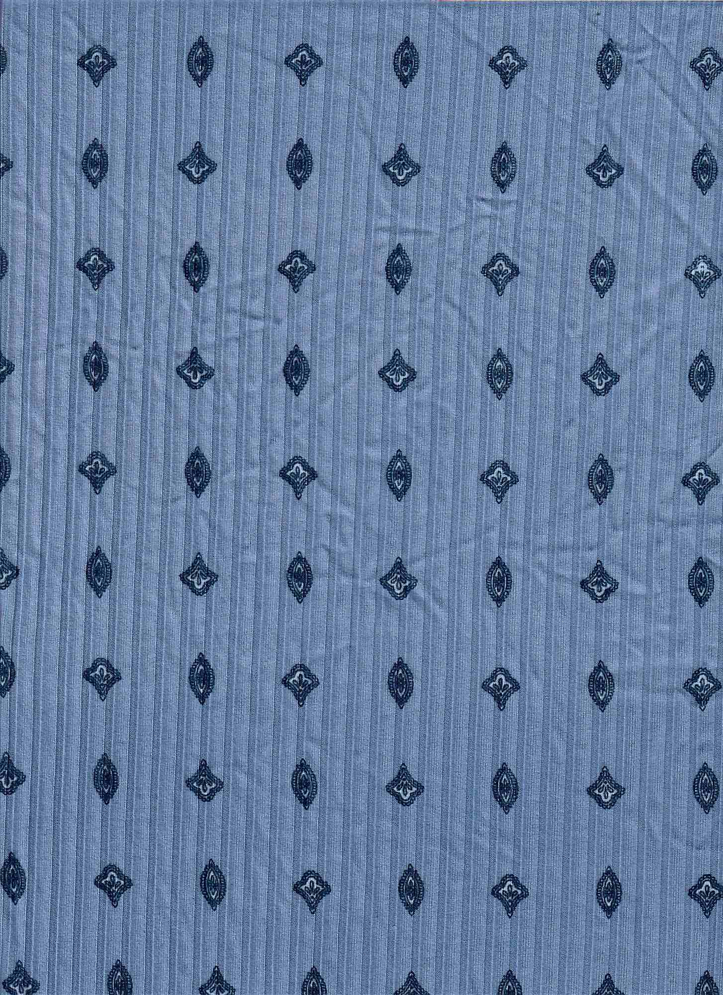 1 Yard Polyester Spandex Yummy Rib Knit Fabric Geo No Print Soft Stretch 58/60" Width