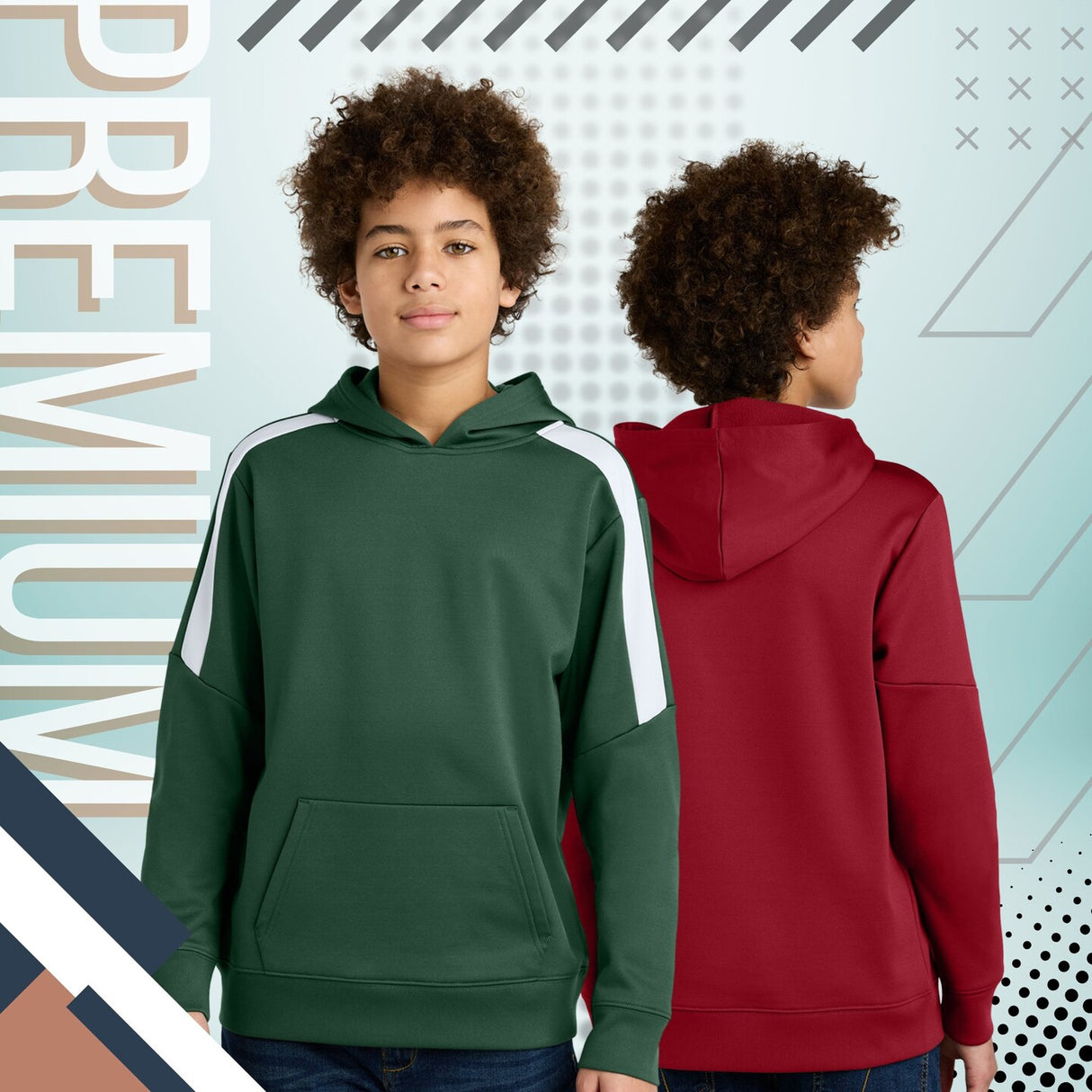 Sport-Tek® Youth Sport-Wick Fleece United Pullover Hoodie