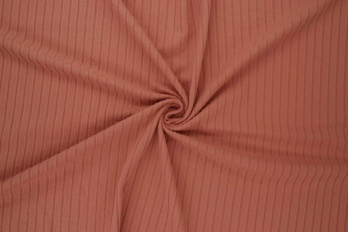 Stretch Rib Solid Knit Fabric 1 Yard of 8x3 Polyester Spandex Blend