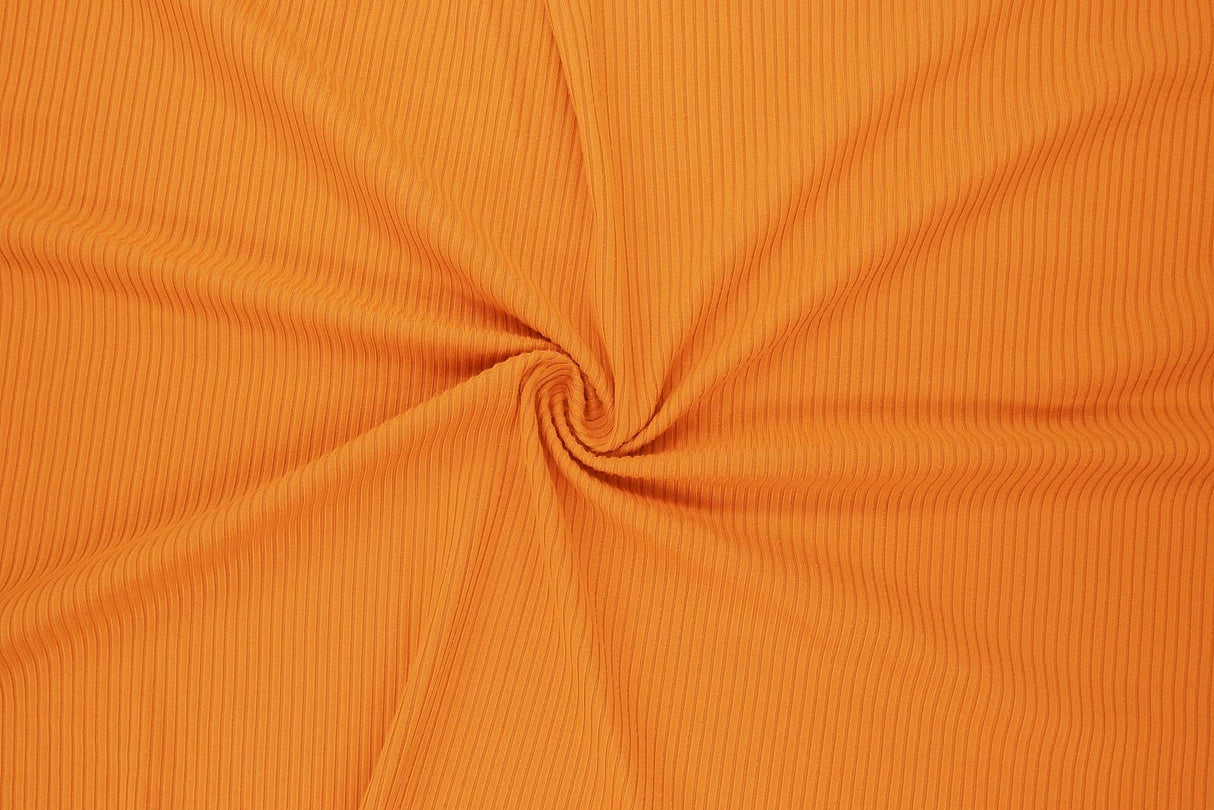 Rib Solid Stretch Knit Fabric