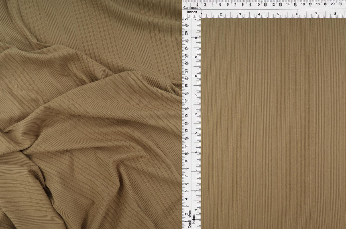 Rib Stretch Knit Fabric