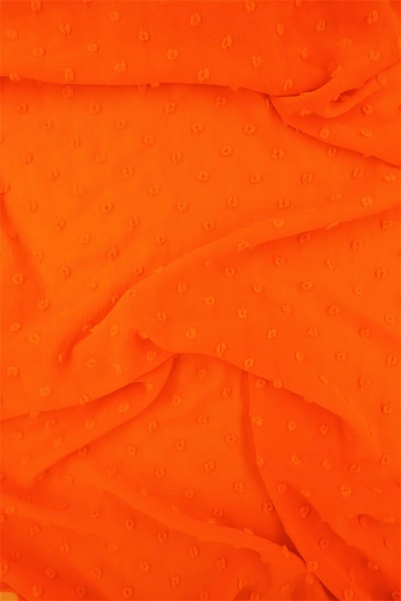 Waffle Swiss Dot Chiffon Fabric 100% Polyester 59/60'' Wide