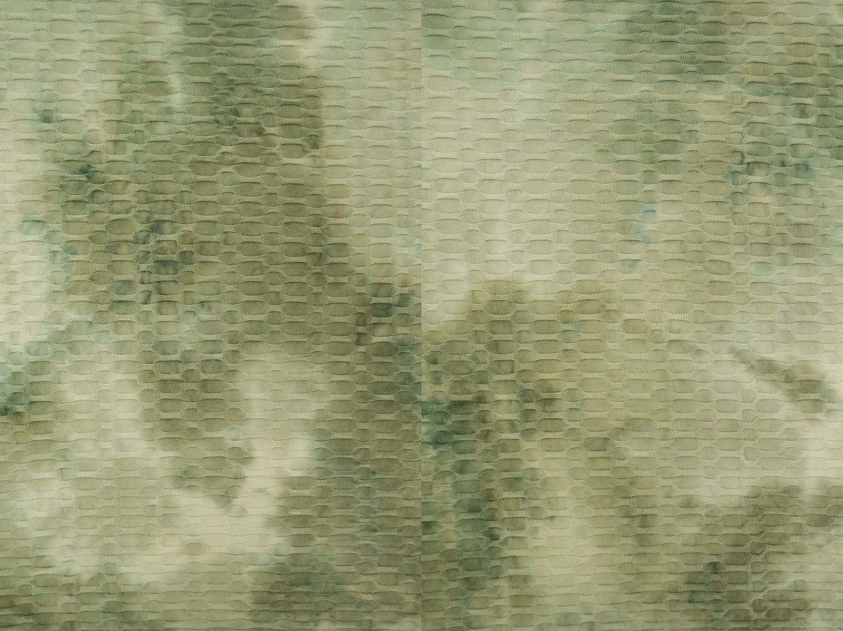 Honeycomb Knit Real Tie Dye Jacquard Fabric 1 Yard Soft Stretch Textured 58/60" Wide