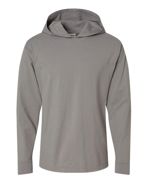 ComfortWash by Hanes Unisex Garment-Dyed Jersey Hooded Long Sleeve T-Shirt