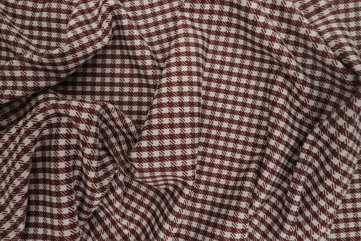 Double Knit Jacquard Plaid Fabric