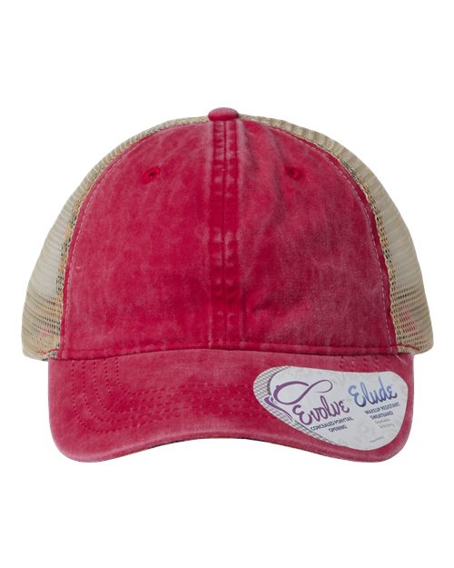 Infinity Her Women's Washed Mesh-Back Ponytail Cap