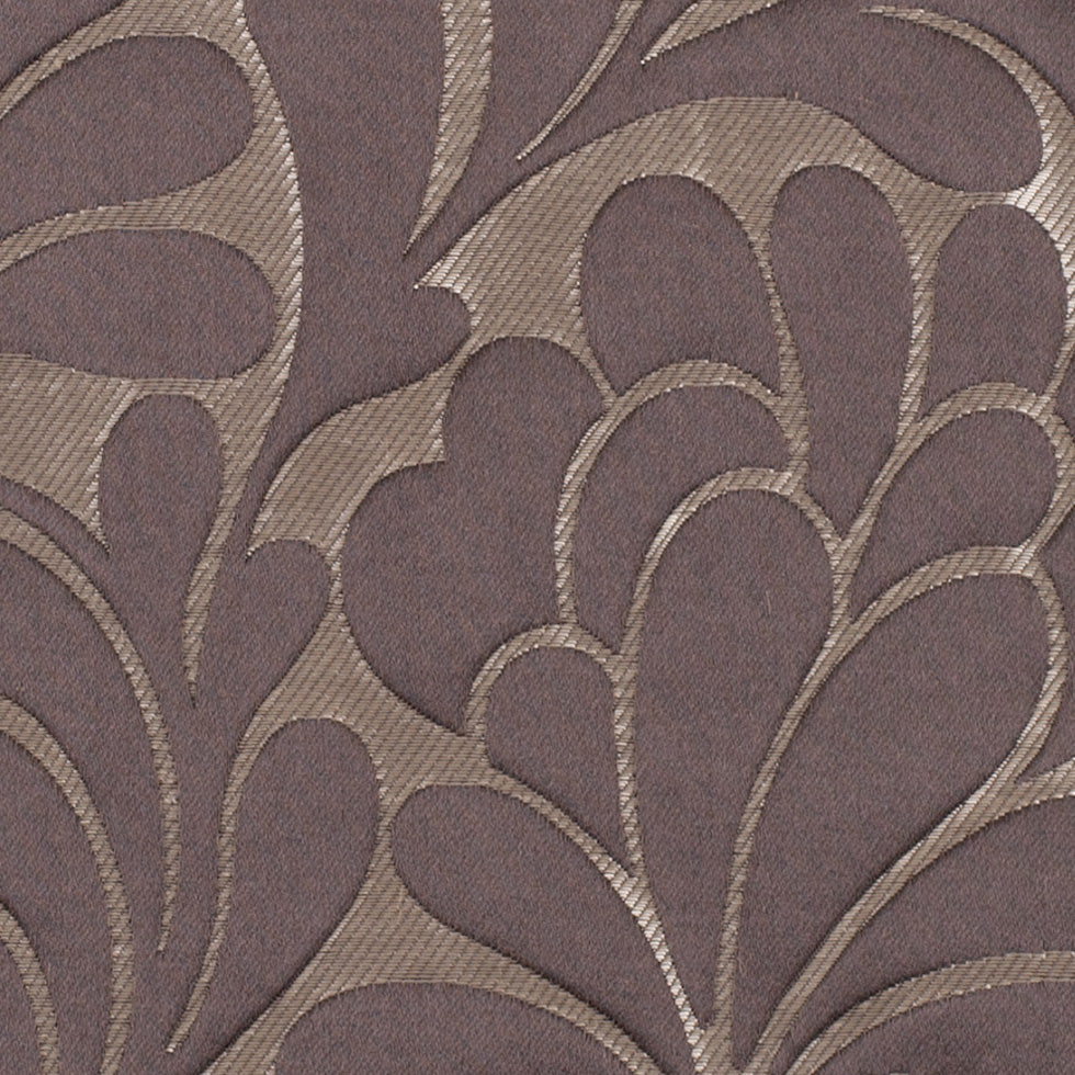 Dark Mocha Floral Home Decor Satin Brocade