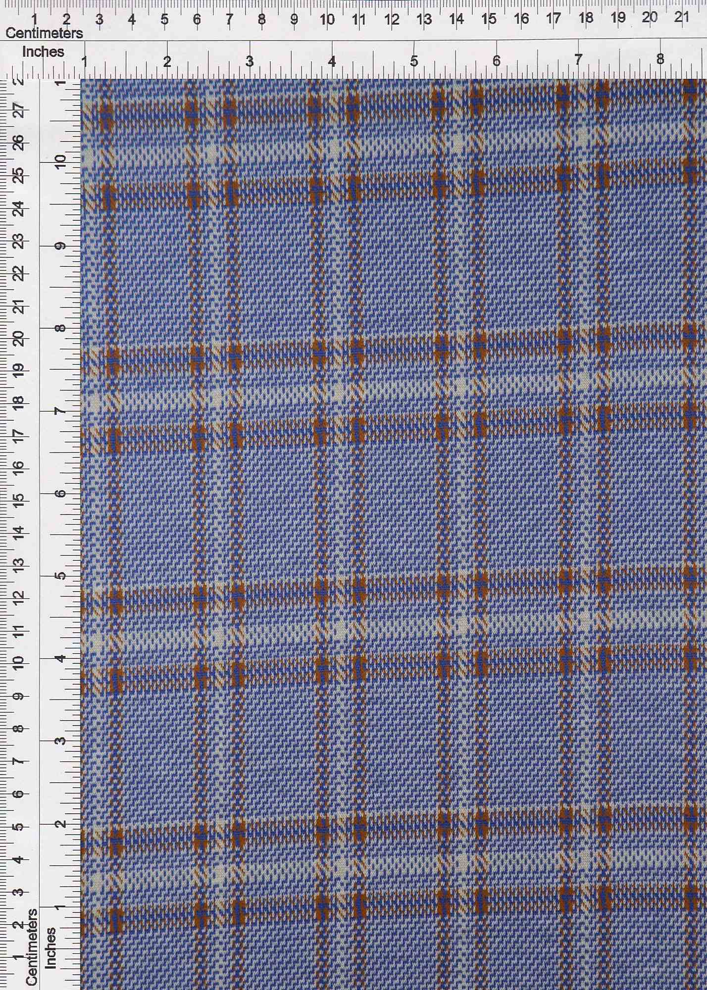Soft Knit Jacquard Plaid Apparel Fabric Stretch Polyester Spandex 58/60 Inches Wide
