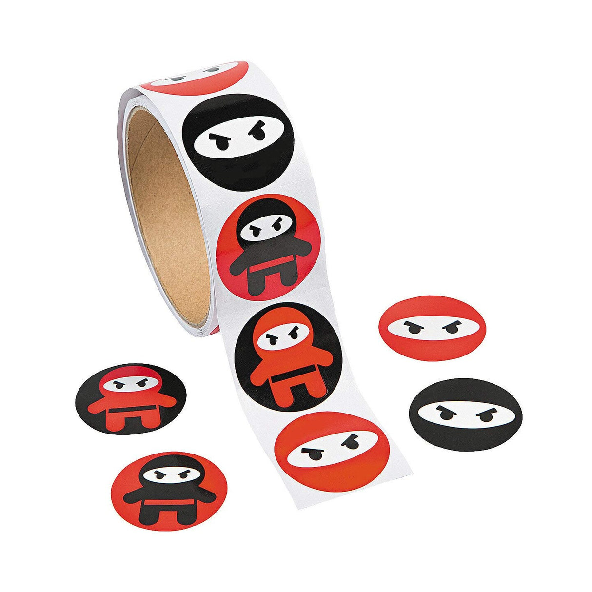 Ninja Sticker Roll 100 Pieces 1 3/4 Inch