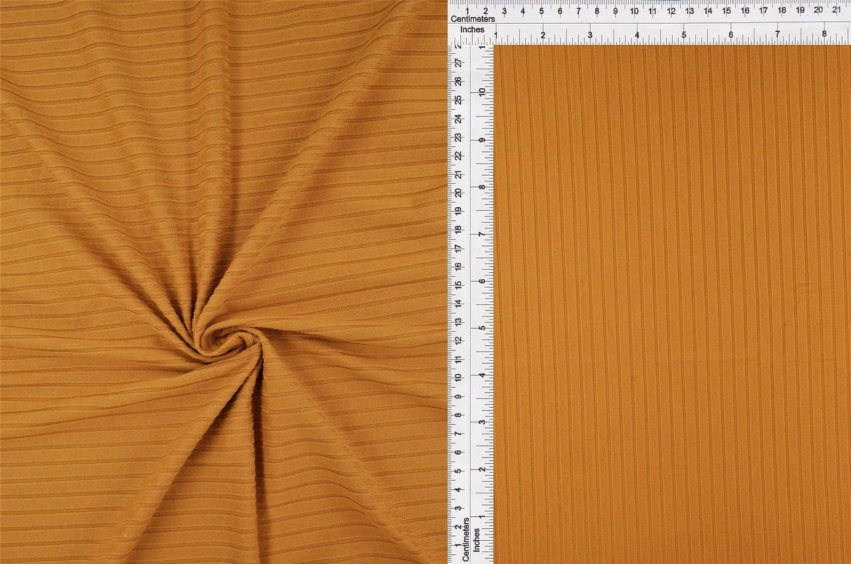 1 Yard Yummy Rib 8x3 Solid Stretch Knit Fabric 58/60 Inch Wide