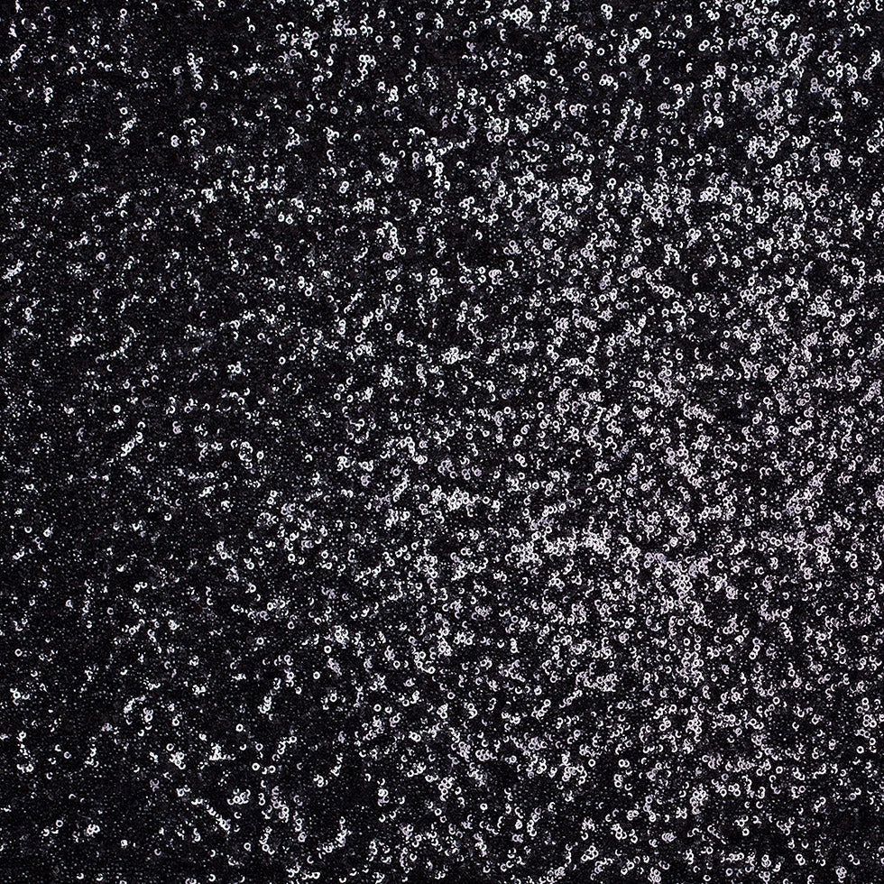 Mesh with Baby Sequins - Black