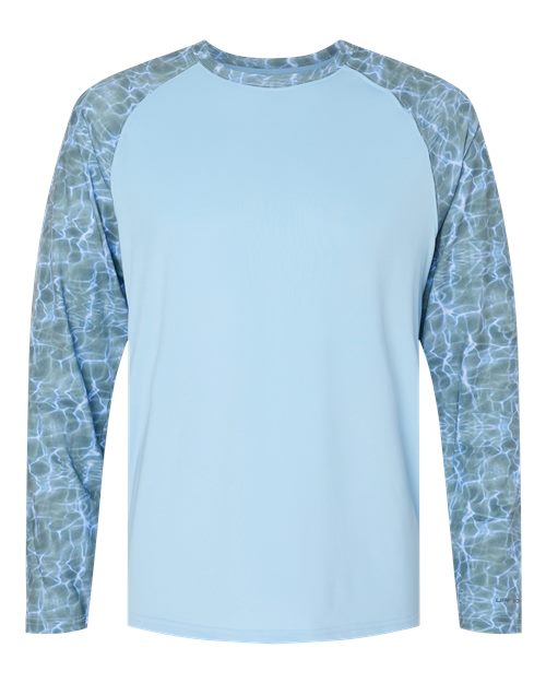 Men's Panama Colorblocked Long Sleeve Performance T-Shirt