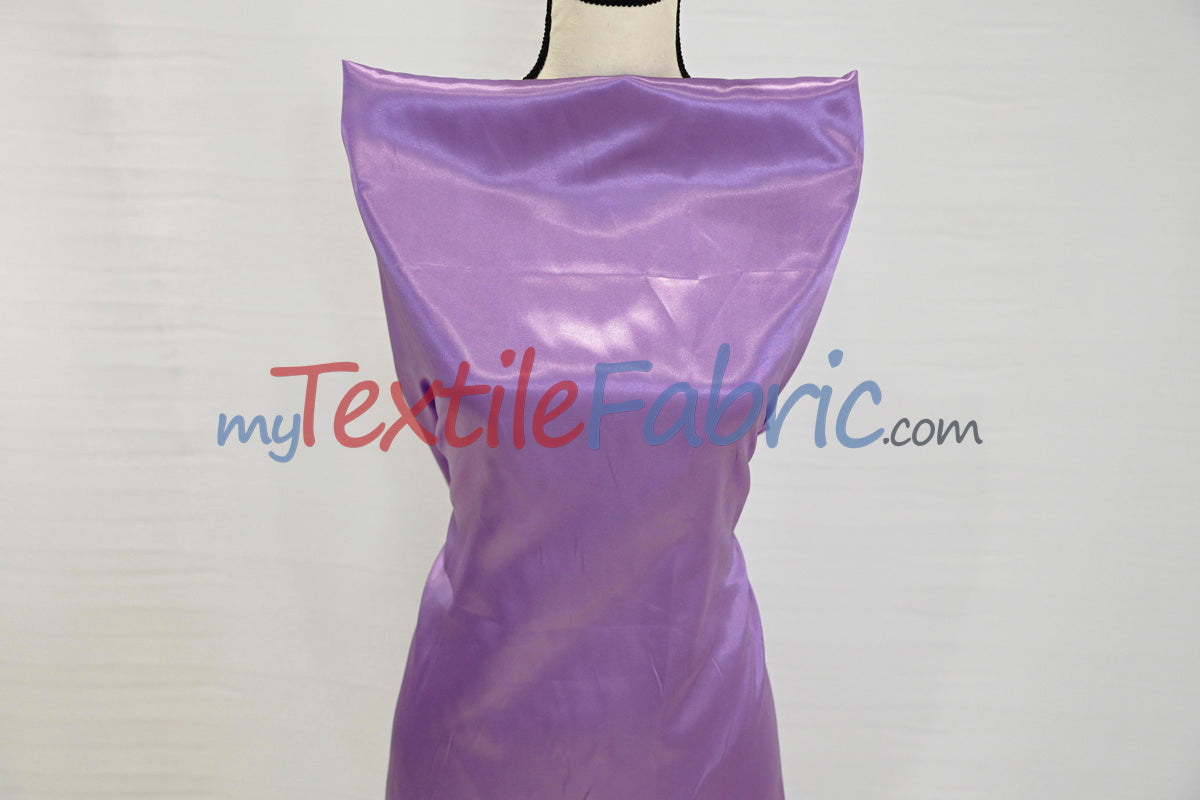 Charmeuse Satin Polyester Fabric - Solid, 58/60" Width, Multiple Colors (1 Yard)