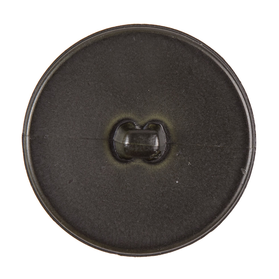 Italian Dark Green Plastic Shank Back Button - 54L/34mm