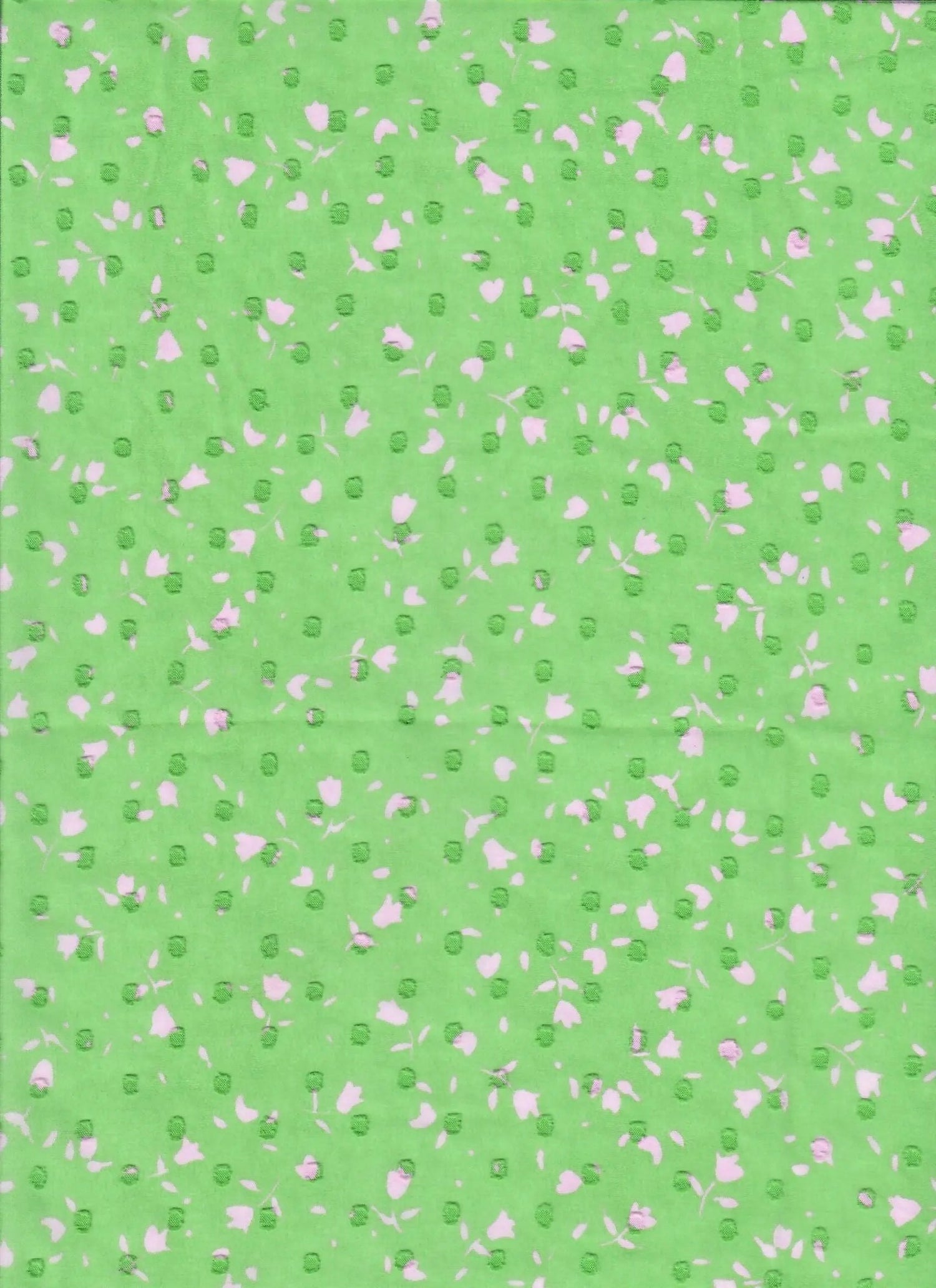 Swiss Dot Chiffon Fabric 100% Polyester Ditsy Small Floral Print 57/58" Wide