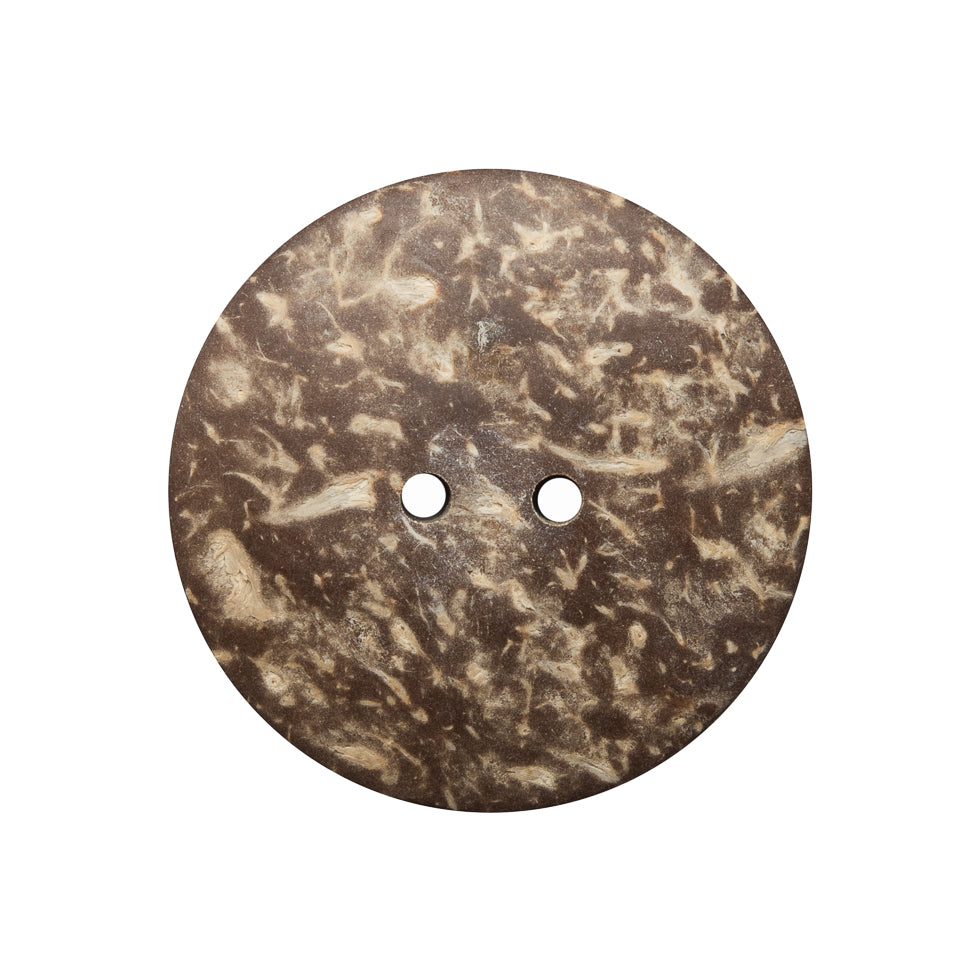 Italian Blue Coconut Button - 40L/25.5mm