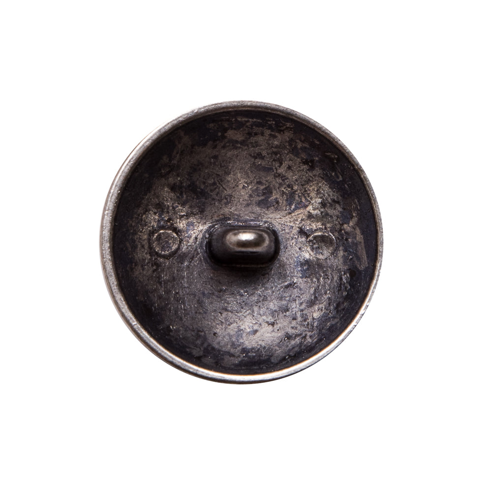 Italian Silver Metal Shank Back Button - 32L/20mm