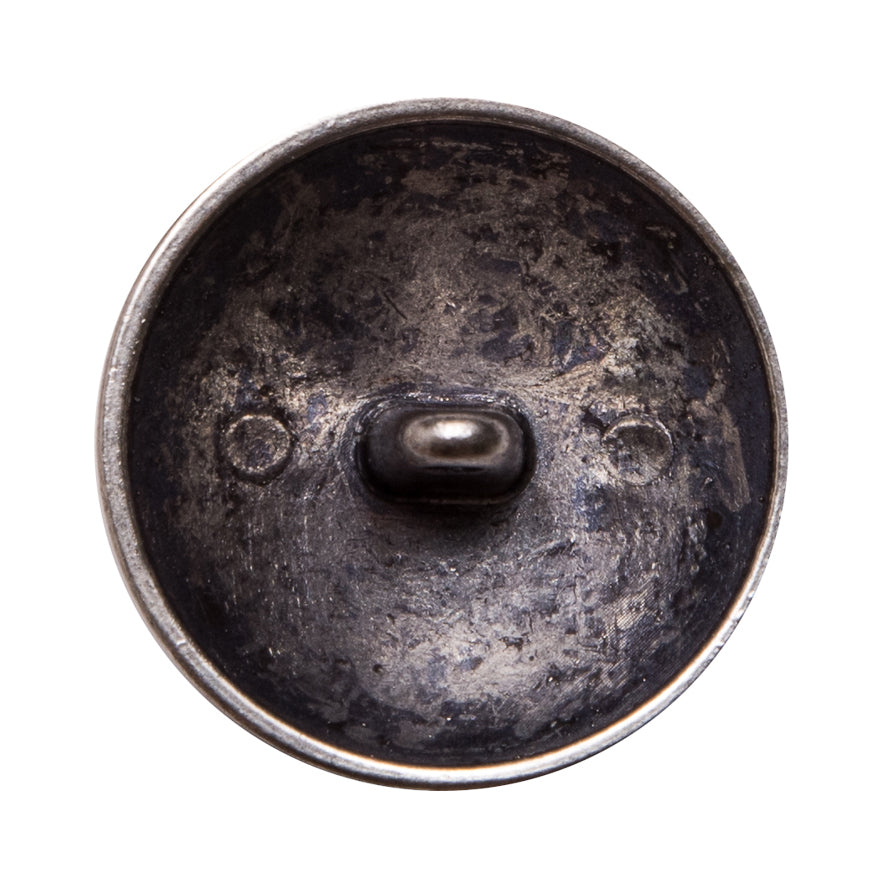 Italian Silver Metal Shank Back Button - 40L/25.5mm