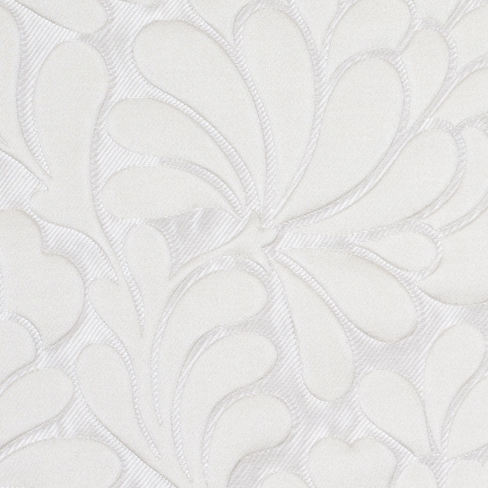 Ivory Floral Home Decor Satin Brocade