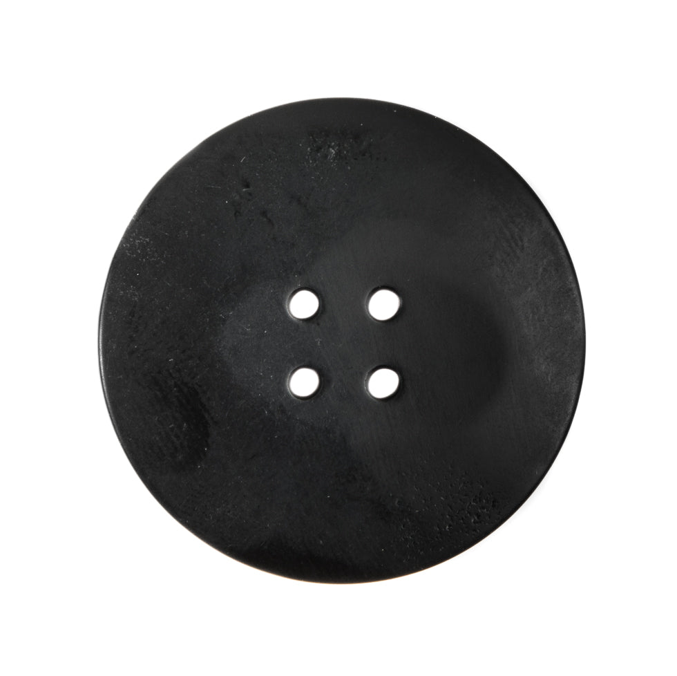 Italian Black/White Plastic Button - 44L/28mm