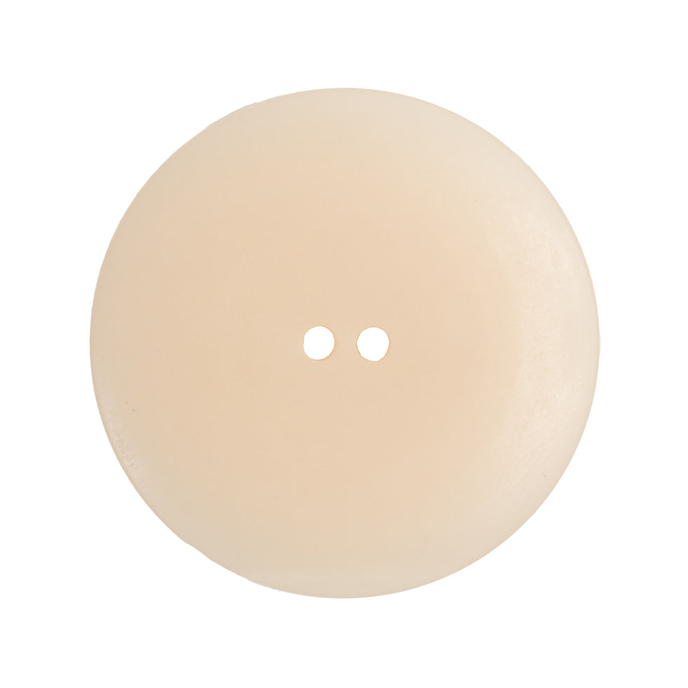 Italian Ivory 2-Hole Plastic Button - 44L/28mm