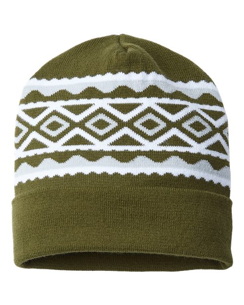 USA-Made Diamond Cuffed Beanie
